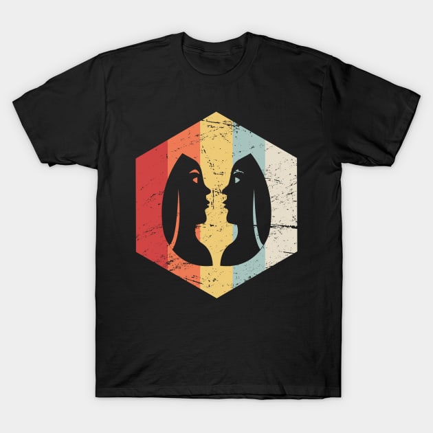 Gemini – Retro Astrology Zodiac Sign T-Shirt by MeatMan